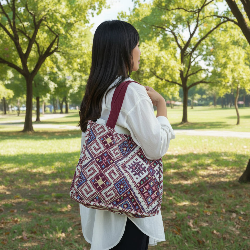 Petra Heritage Canvas Tote – Everyday Desert Luxury