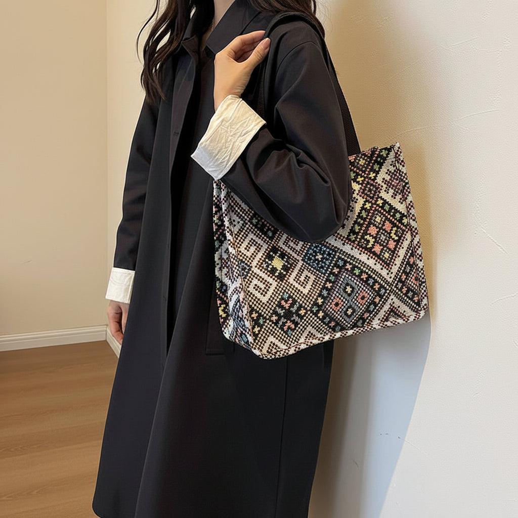 Petra Heritage Canvas Tote – Everyday Desert Luxury